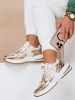 Dámske tenisky s plochou podrážkou ROYALFIT gold (zy0618)