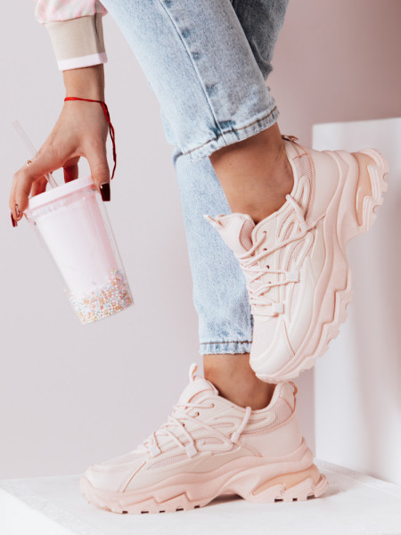 Dámske tenisky s hrubšou podrážkou SOFTLACE pink (zy0656)