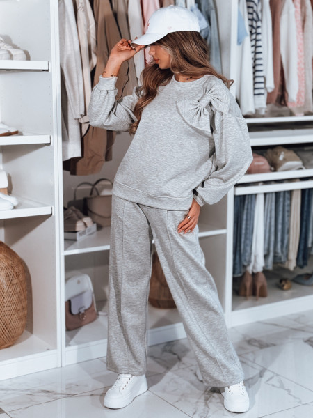 Dámska tepláková súprava one size oversized DRESOVA svetlošedá (ay1123)