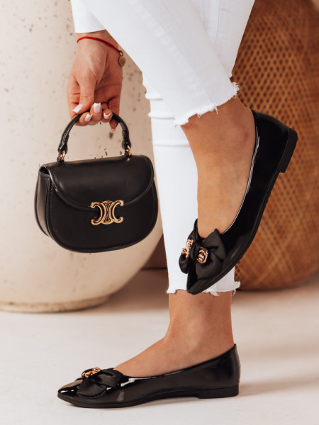 Dámske ploché baleríny TEDBOW black (zy0766)