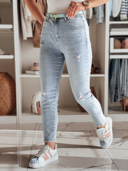 STEFANIA dámske slim fit džínsy modré (uy2420)