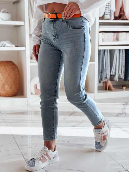 FITONIC dámske slim fit džínsy modré (uy2450)