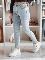 Dámske slim fit džínsy SPARKLI modré (uy2488)