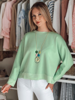 Dámska oversize maslová blúzka s príveskom NUBISS mint (ry2801)