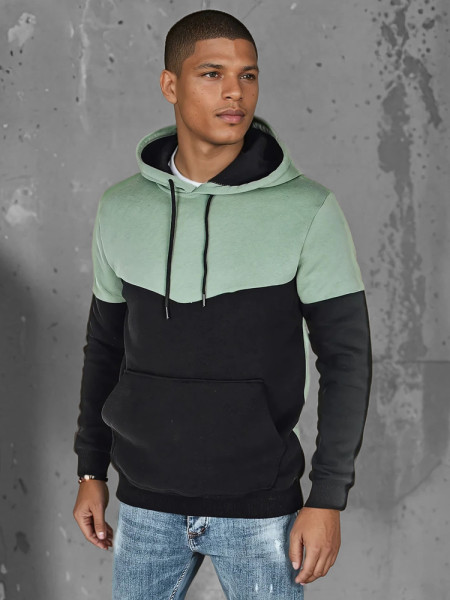 Pánska basic mikina s kapucňou mint (bx5876)