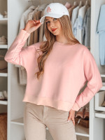 Dámska oversize maslová blúzka s príveskom NUBISS ružová (ry2799)