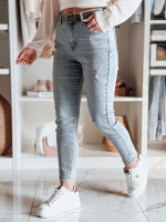 Dámske slim fit džínsy s opaskom MIXFELL blue (uy2418)