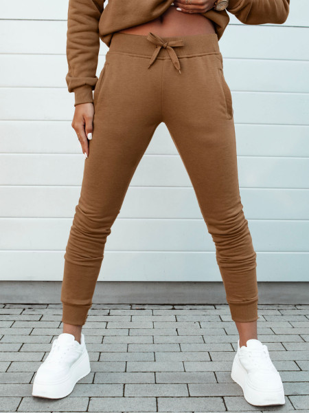 Dámske tepláky FITS hnedé (uy2146)
