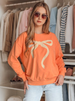 Dámska mikina one size oversize SOFTTIE orange (by1378)