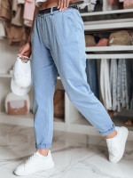 Dámske chino nohavice s opaskom RELCIX blue (uy2586)