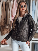 Dámska prechodná prešívaná bunda s kapucňou NIVESSO black (ty4859)