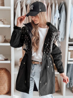 Dámska prechodná bunda parka FERIPARKA čierna (ty4875)