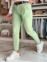 Dámske chino nohavice s opaskom MODELA mint (uy2631)