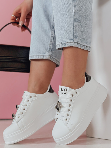 Dámske tenisky na platforme SOLICIA, čierne (zy0873)