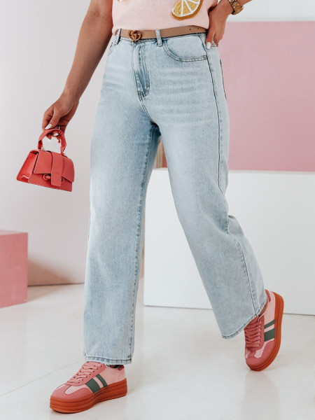 Dámske široké rifle FLOWLESS jeans (uy2682)