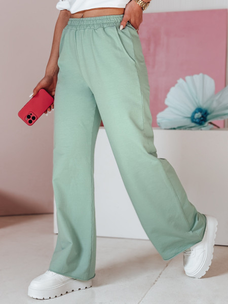 Dámske široké tepláky DRESLINA mint (uy2690)