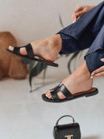 Dámske papuče s výrezom CLASSROT black (zy0884)