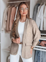 Dámska oversize bunda SOFT LOVE tmavohnedá (py0130)