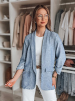 Dámska oversize bunda SOFT LOVE tmavomodrá (py0131)
