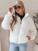 Dámska krátka prešívaná zimná bunda VIBEGIRL biela (ty4947)