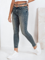 Dámske skinny push-up džínsy modré (uy2803)