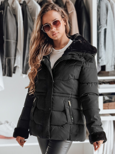 Dámska prešívaná bunda WINTERGIRL čierna (ty4933)