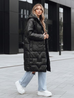 Dámska oversize zimná bunda čierna (ty5502)