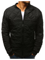 Pánska prešívaná bomber bunda čierna (tx2215)