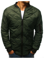 Pánska prešívaná bomber bunda zelená (tx2216)