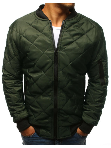 Pánska prešívaná bomber bunda zelená (tx2216)