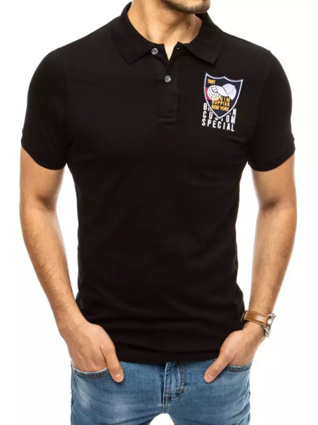 Čierna vyšívaná polokošeľa (px0389)