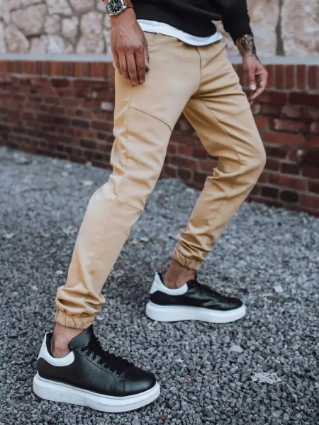 Pánske jogger nohavice béžové (ux3301)