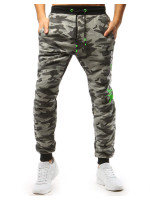  Pánske camouflage tepláky svetlošedé (ux3509)
